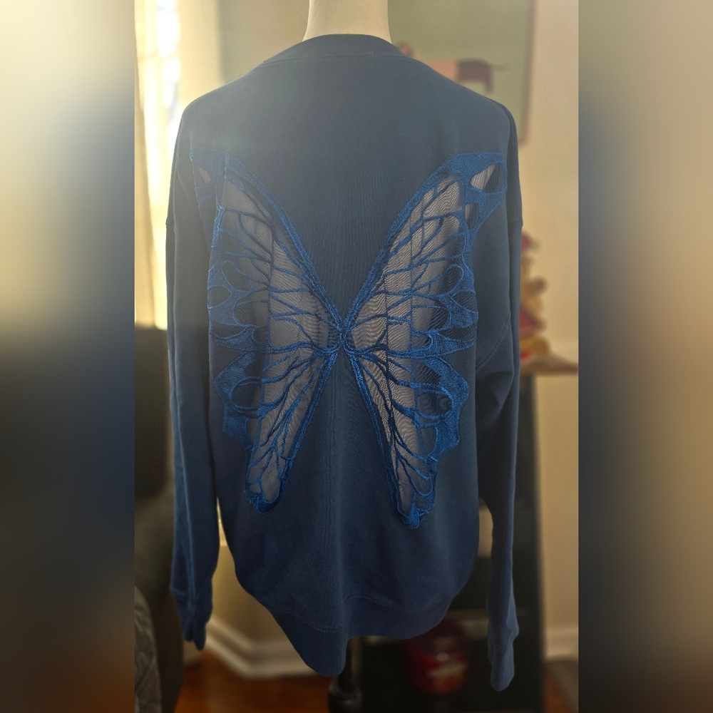 NWOT Tricia Fix Butterfly Sweatshirt
